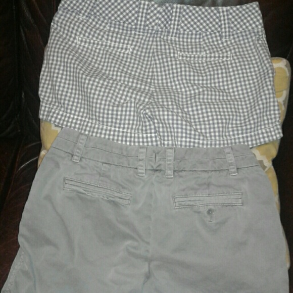 2 Pair of J. Crew Chino Shorts Size 2 Gingham - Picture 2 of 7
